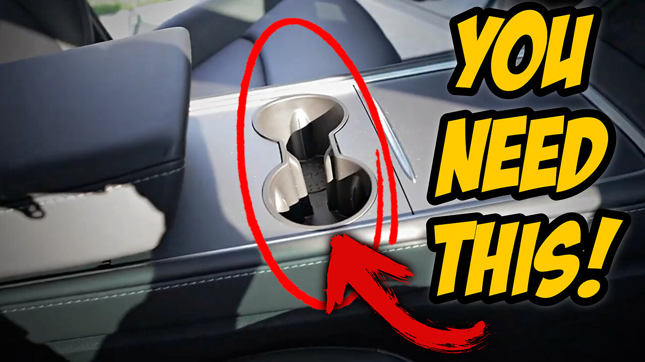 Hold My Cup!… A Must Have Tesla Accessory..