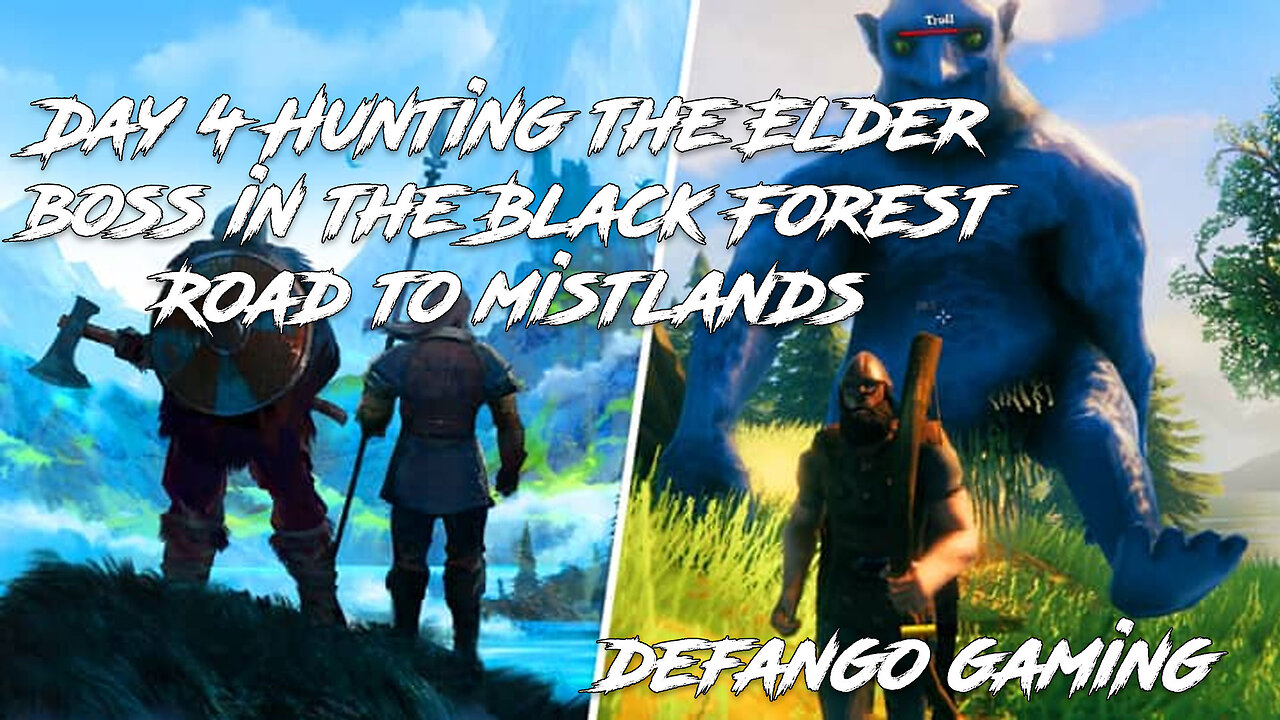 Day 4 Hunting the Elder boss in the Black Forest Road to mistlands - Let's play Valheim