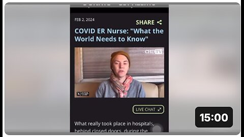 COVID ER Nurse Speaks Out: ‘It Was Not Covid That Was Making People Sick’