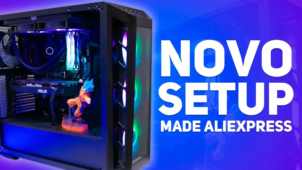 NOVO SETUP do CANAL montado com PEÇAS DO ALIEXPRESS! Ryzen 7 3700X E MUITO MAIS!