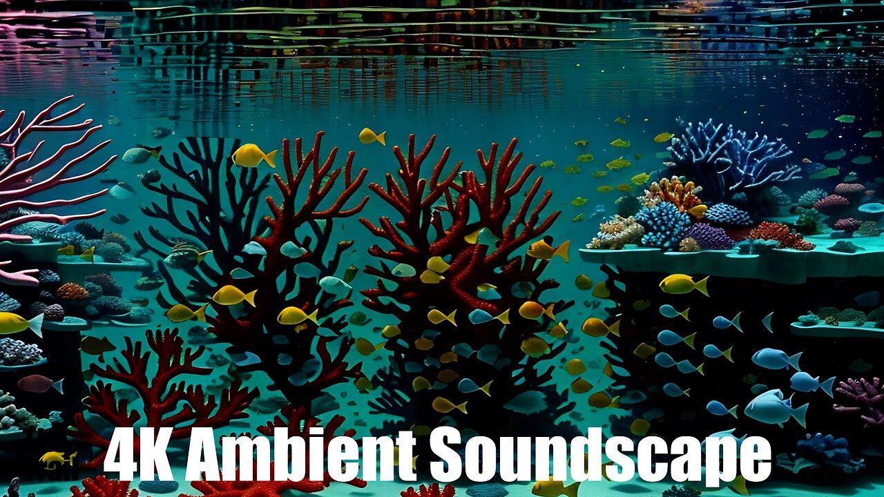 Ambient Soundscape Music - Golden Chant | (AI) Audio Reactive Realistic | The Mirror