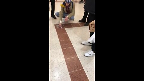 Nazi guy been arrested for doing nazi’s signs on the floor