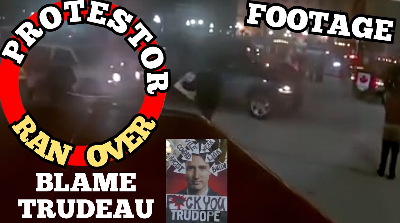 Vehicle Runs Over "Freedom Convoy" Protesters In Canada. Convoy Supporters Run Over In Winnipeg 2022