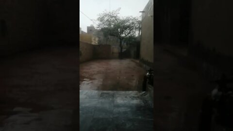 heavy raining in vehari ||