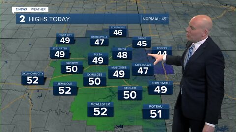 Cooler temperatures to finish out the week