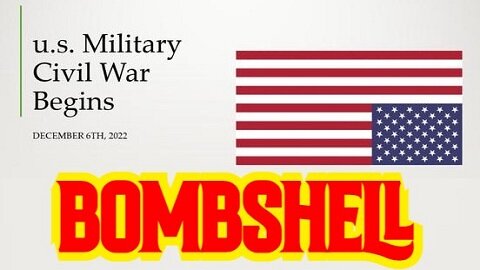 BOMBSHELL: u.s. Military Civil War Begins!