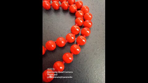 Monet Blood Red Beaded Necklace!