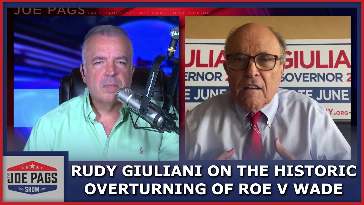 Rudy Giuliani on Roe V Wade - Guns and Andrew Giuliani for Governor of NY