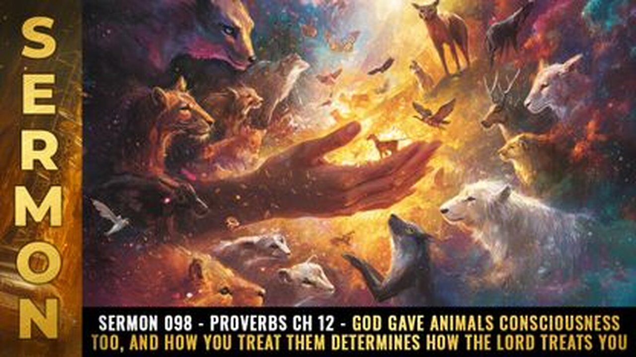 Sermon #098 - Proverbs Ch 12 - God gave ANIMALS consciousness too