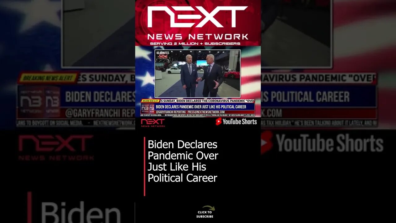 Biden Declares Pandemic Over Just Like His Political Career #shorts