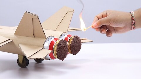 Cool Matches Powered Cardboard Double Jet