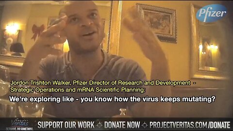 Pfizer Exploring "Mutating" COVID Virus For New Vaccines: Project Veritas