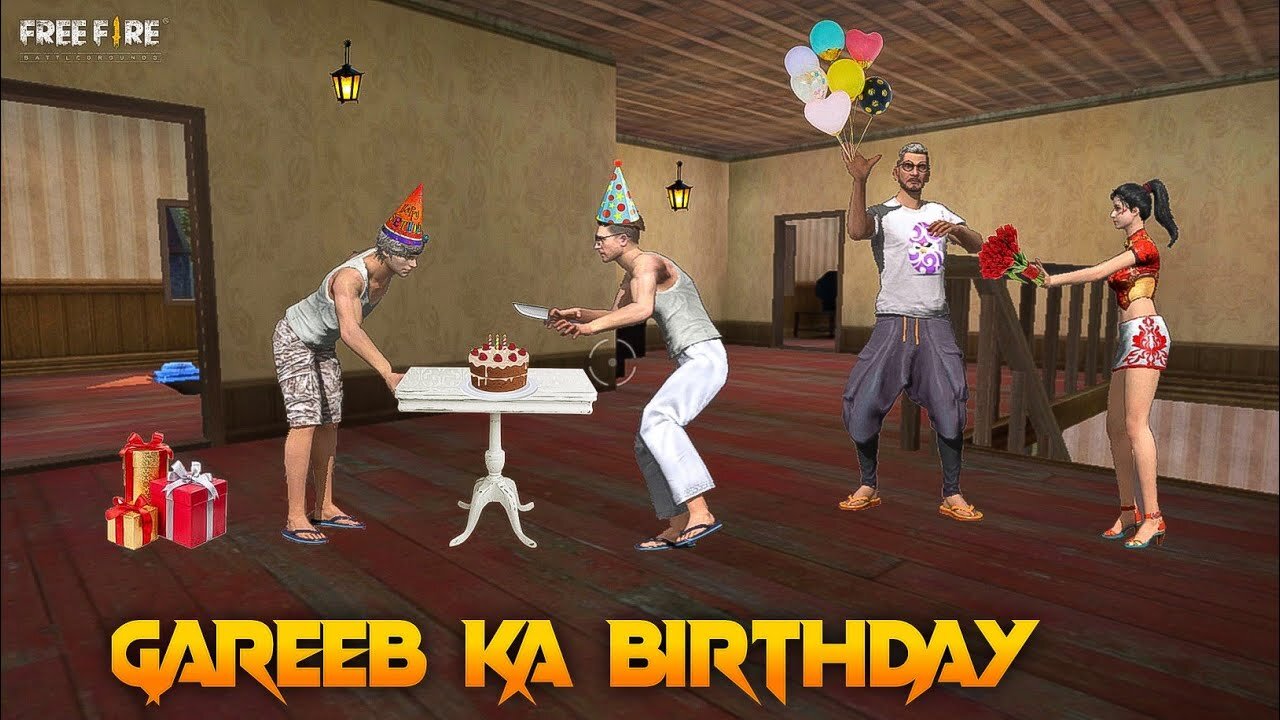 Gareeb ka Birthday [ Poor's Birthday ] Free Fire Emotional Story in Hindi || Free Fire Story