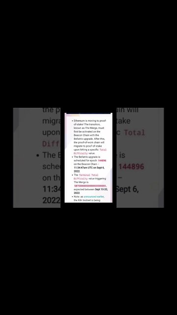 Find an Ethereum Bug Before the Merge? You Could Earn a $1M Reward #cryptomash @AltcoinDaily