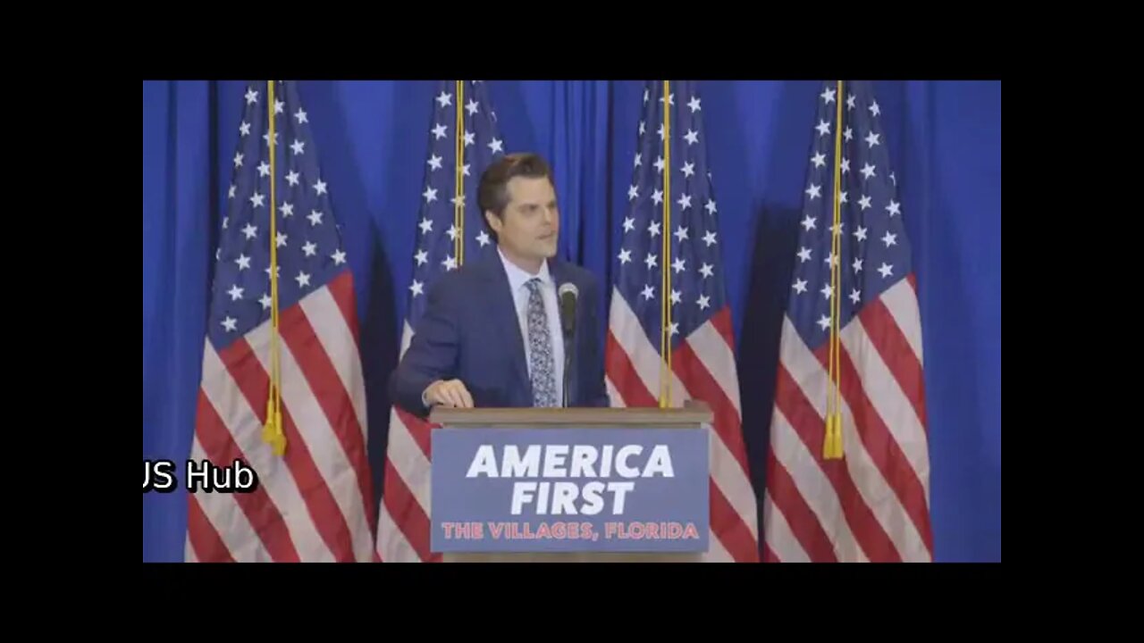 🔴Rep Matt Gaetz EXCELLENT Speech at America First Rally in The Villages, Florida FULL VIDEO