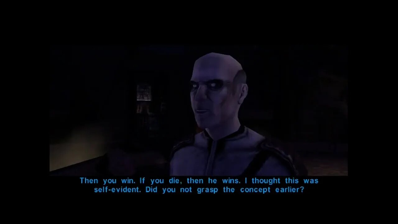 Jorak Uln's Test - Star Wars Knights of The Old Republic Game Clip