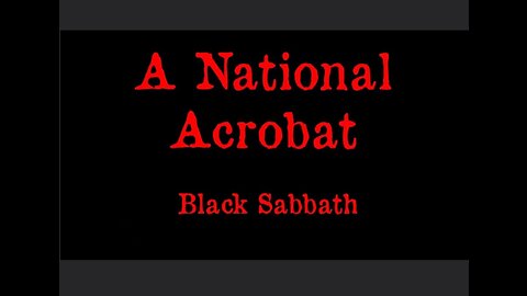 A NATIONAL ACROBAT by BLACK SABBATH