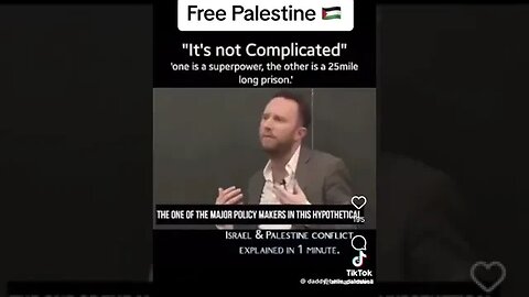 How Its Not Complicated? 1 Nuclear Super Power With Military - 1 Occupied Concentration Camp #Gaza