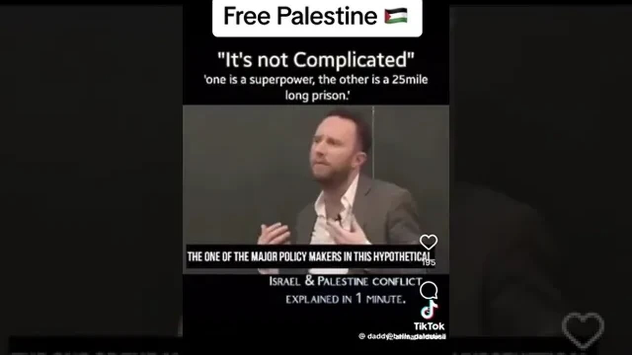 How Its Not Complicated? 1 Nuclear Super Power With Military - 1 Occupied Concentration Camp #Gaza