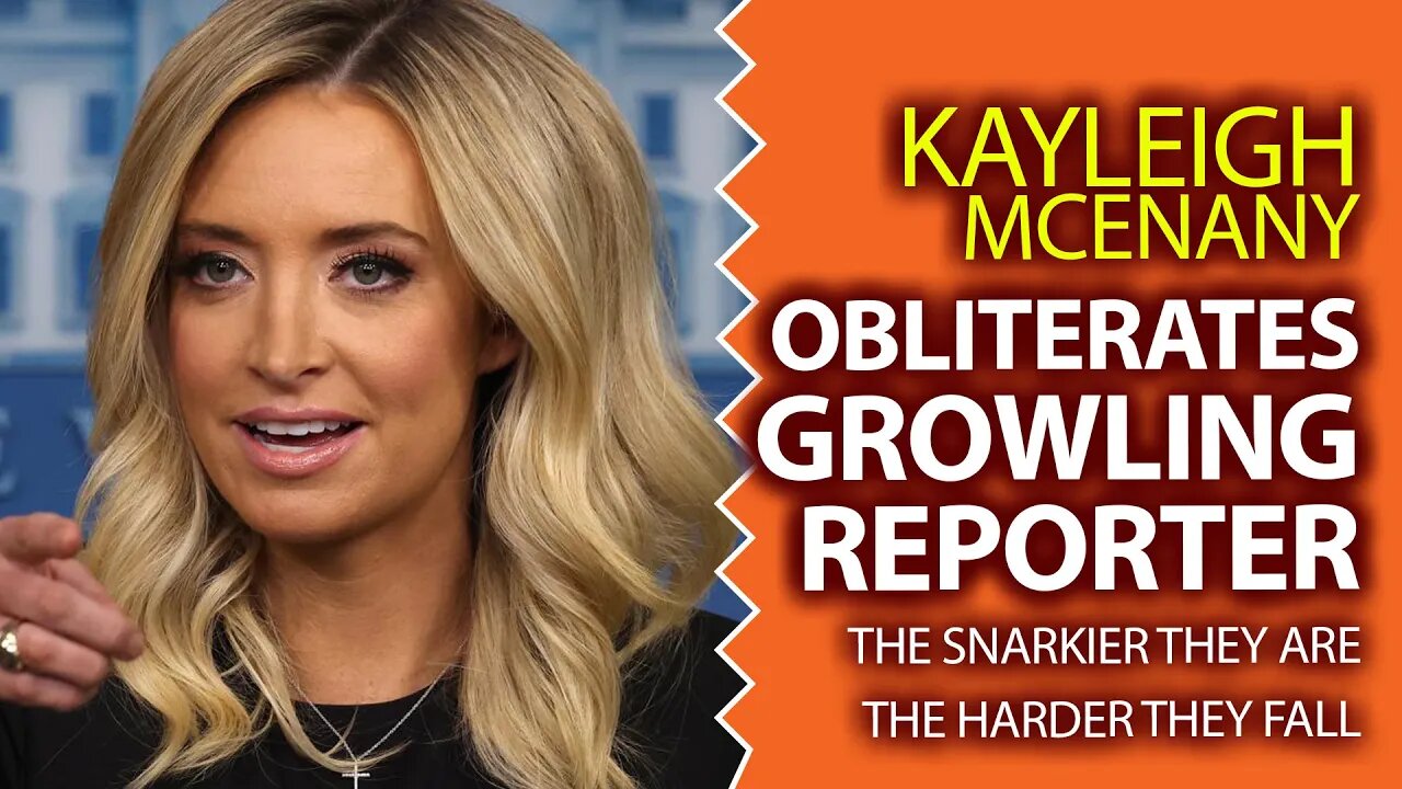 Kayleigh McEnany Shuts Down Snarky, Growling Reporter With Class