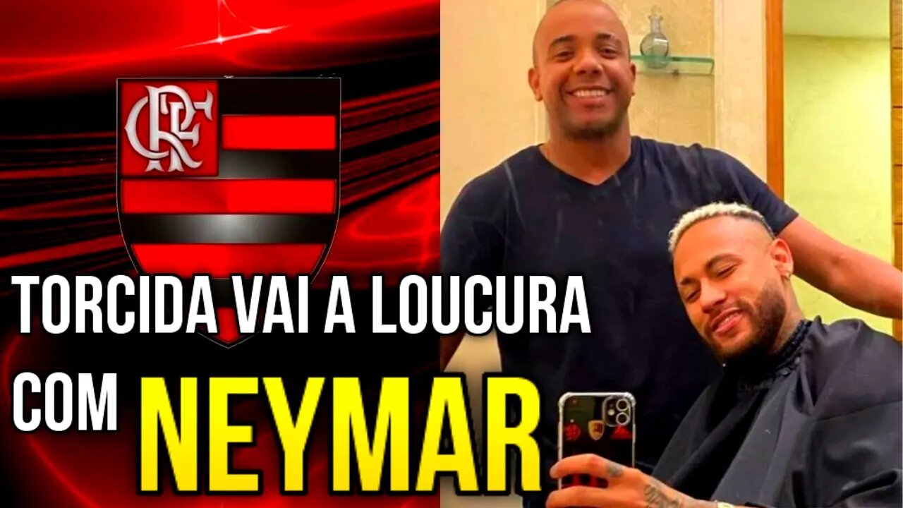 NEYMAR POSA COM TELEFONE DO FLAMENGO E TORCIDA RUBRO NEGRA VAI A LOUCURA - É TRETA!!! #Shorts