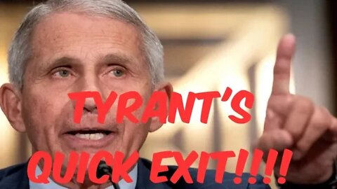 Anthony "Lil man" Fauci Resigns
