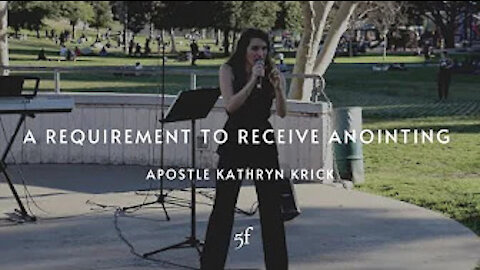 A Requirement to Receive Anointing