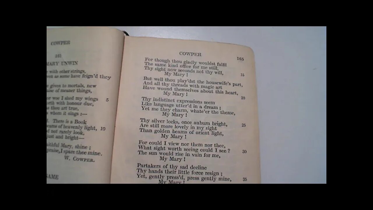 To The Same - W. Cowper