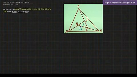 Equal Triangular Areas: Problem 4