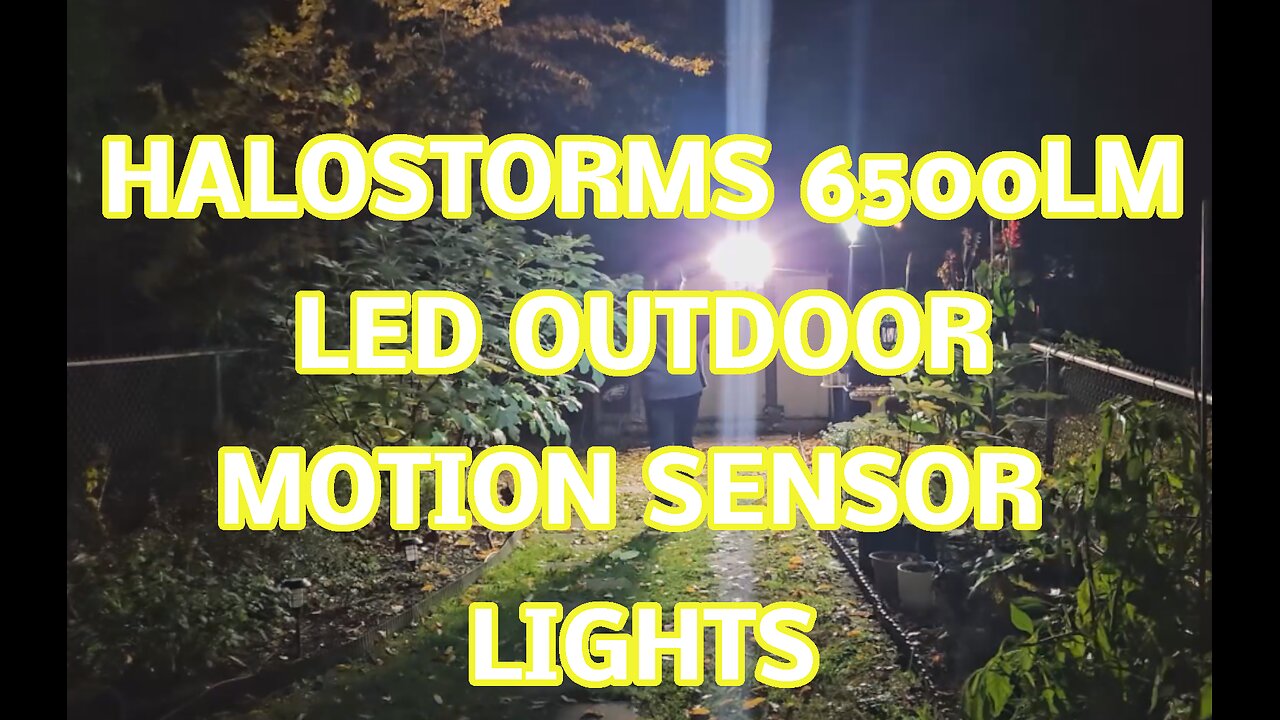 Halostorms 6500LM LED Outdoor Motion Sensor Lights, 270 Degree