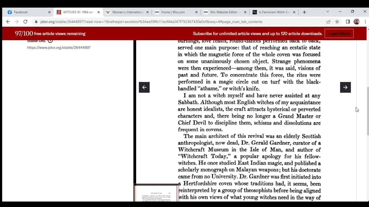 Witches hi-jacked feminism