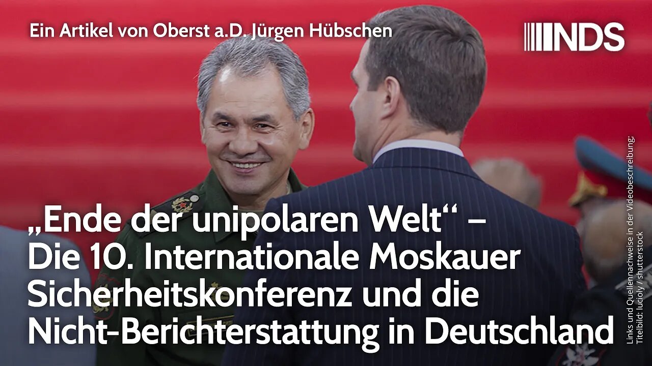 „Ende der unipolaren Welt“ – 10.Intern. Moskauer Sicherheitskonferenz – Nicht-Berichterstattung in D