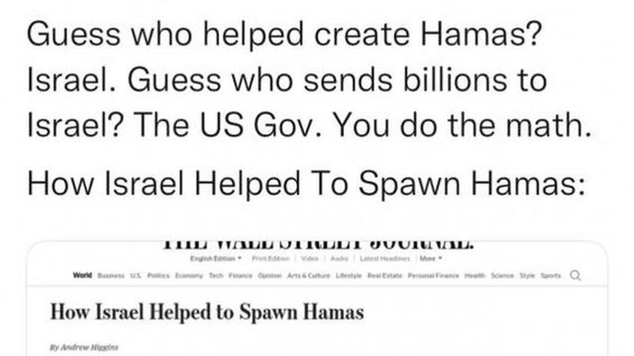 FLASHBACK: HOW BIBI EMPOWERED HAMAS