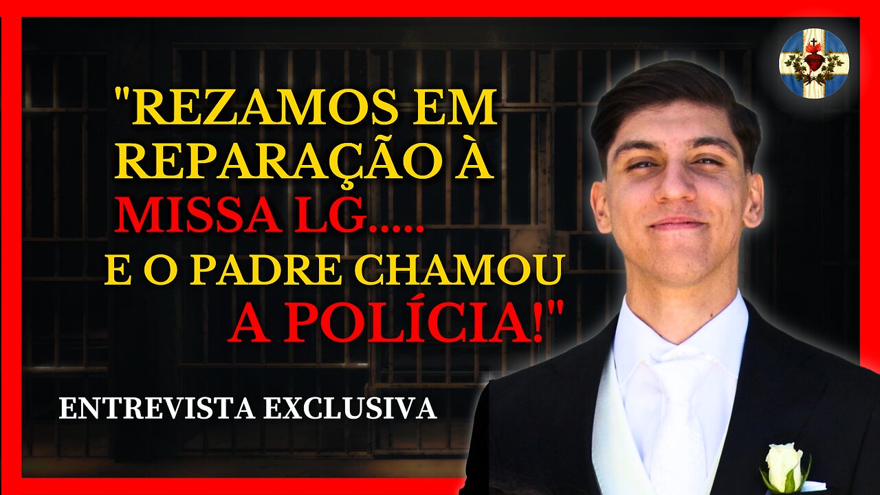 JOVENS rezam em REPARAÇÃO à MISSA LGTV e o PADRE CHAMA A POLÍCIA! ENTREVISTA ao VIVO