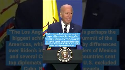 Biden speaks at Summit of the Americas