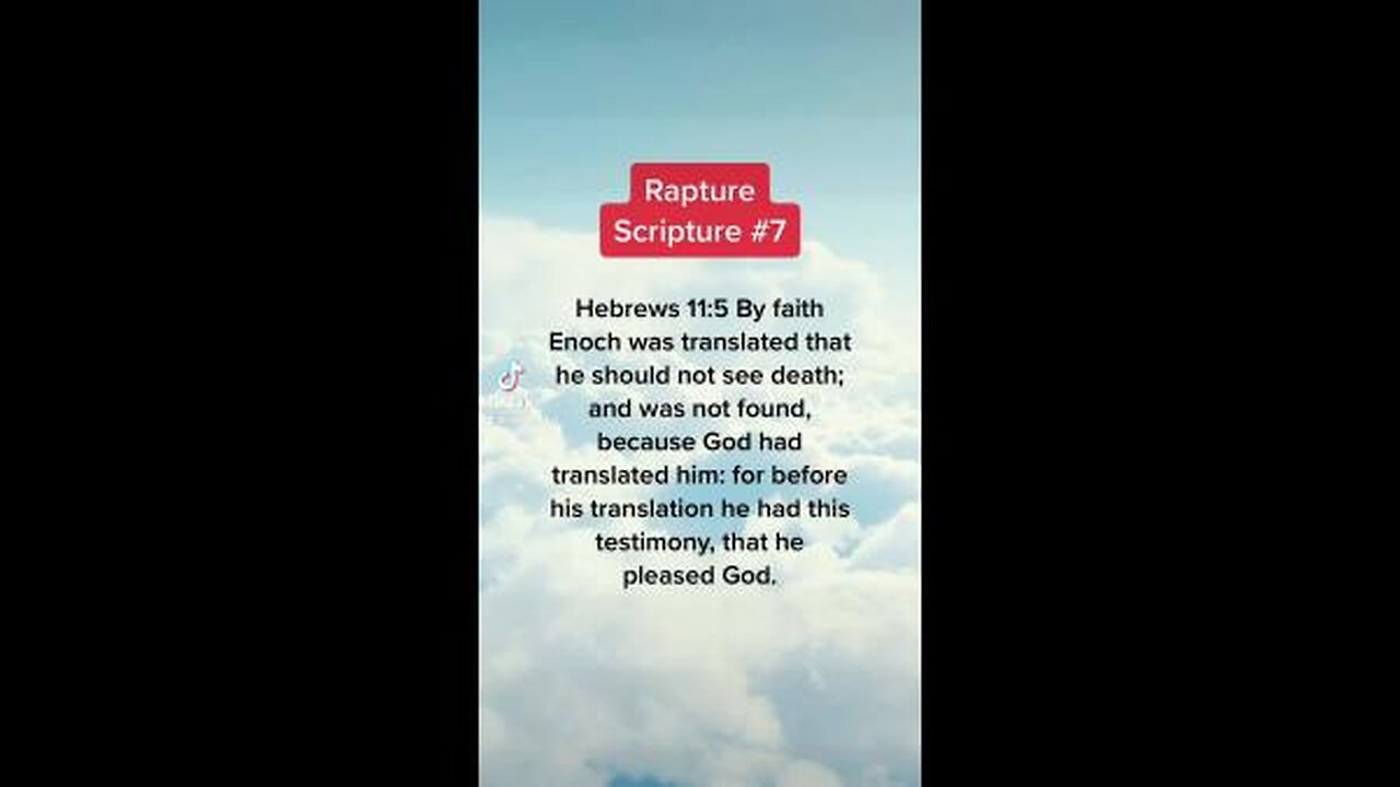 Some Pre Tribulation Rapture Verses