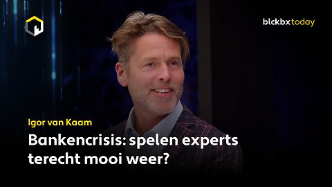 Bankencrisis: spelen experts terecht mooi weer? - Igor van Kaam