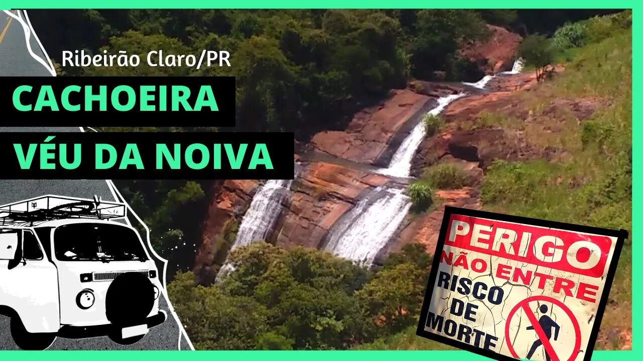 Visitando uma Cachoeira na beira da estrada - Atenção! NÃO VÁ EM DIA DE CHUVA! ⚠️ RIBEIRÃO CLARO/PR