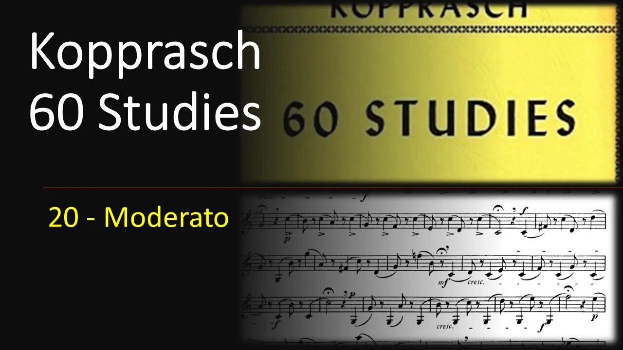 🎺🎺Kopprasch 60 Studies for Trumpet - 20 Moderato