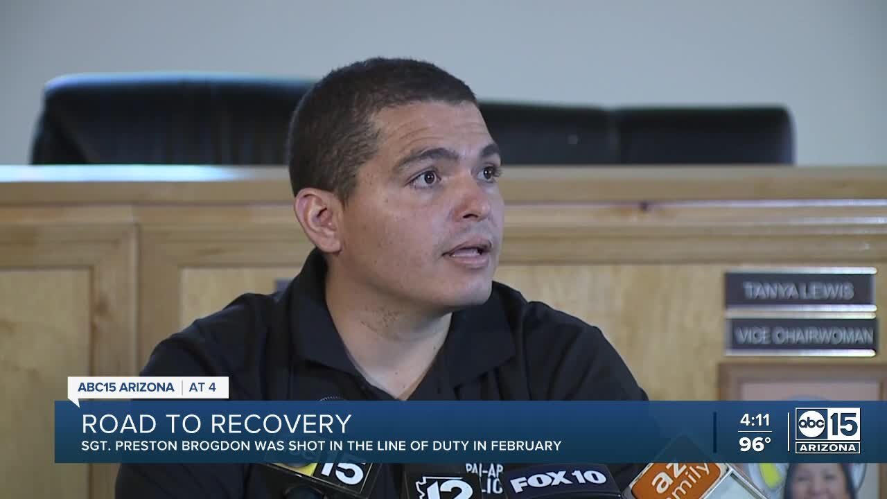 Sgt. Preston Brogdon continues healing, inspiring others along the way