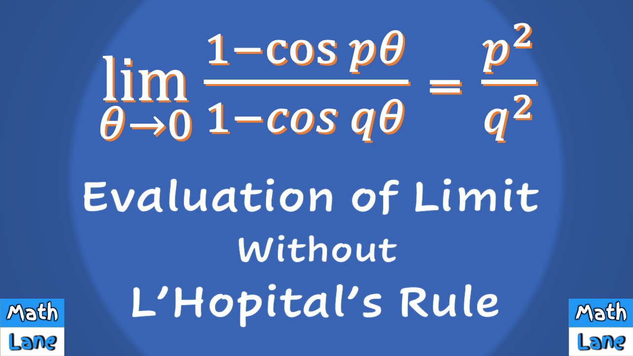 Evaluation of Limit without L'Hopital Rule