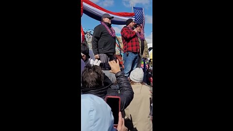 Truckers (Brian Von D) full speech @ People's Convoy CA 2022