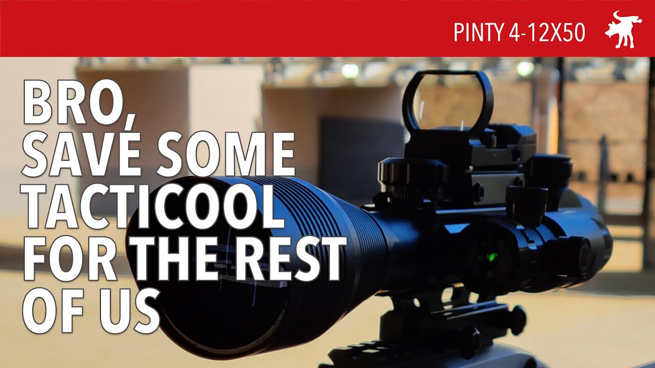 Pinty 4-12x50 Rifle Scope Package