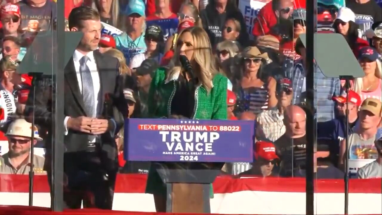 Lara Trump tells crowd that they hunt down anyone who tries to “cheat in the election”