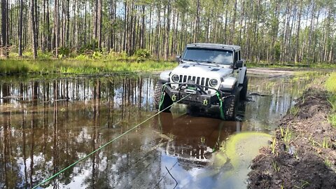 Off road recovery in a little water