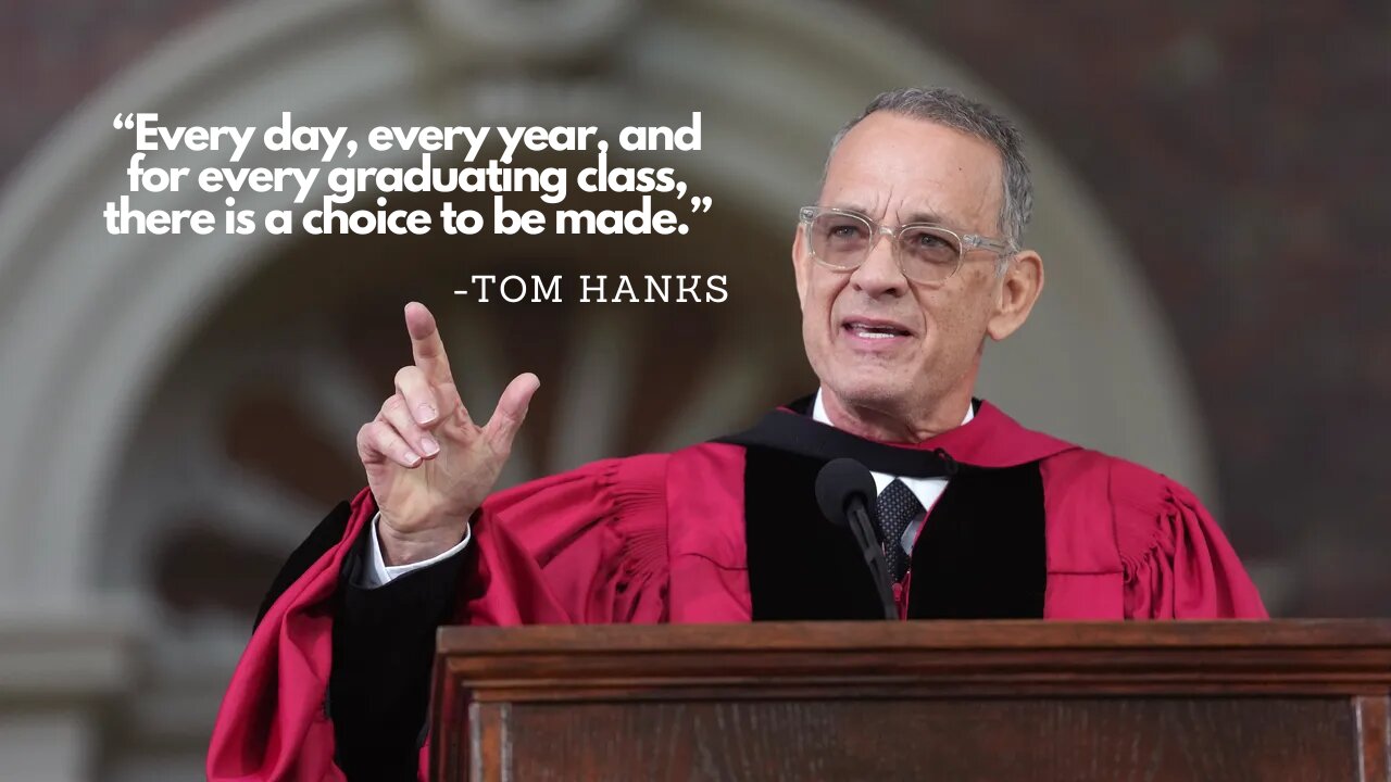 Tom Hanks Harvard Universitys Commencement Speech "Liberty and Justice is for Us all"