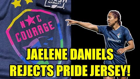 Soccer star Jaelene Daniels OUT for tonight's game after REFUSING to wear NC Courage Pride Jersey!