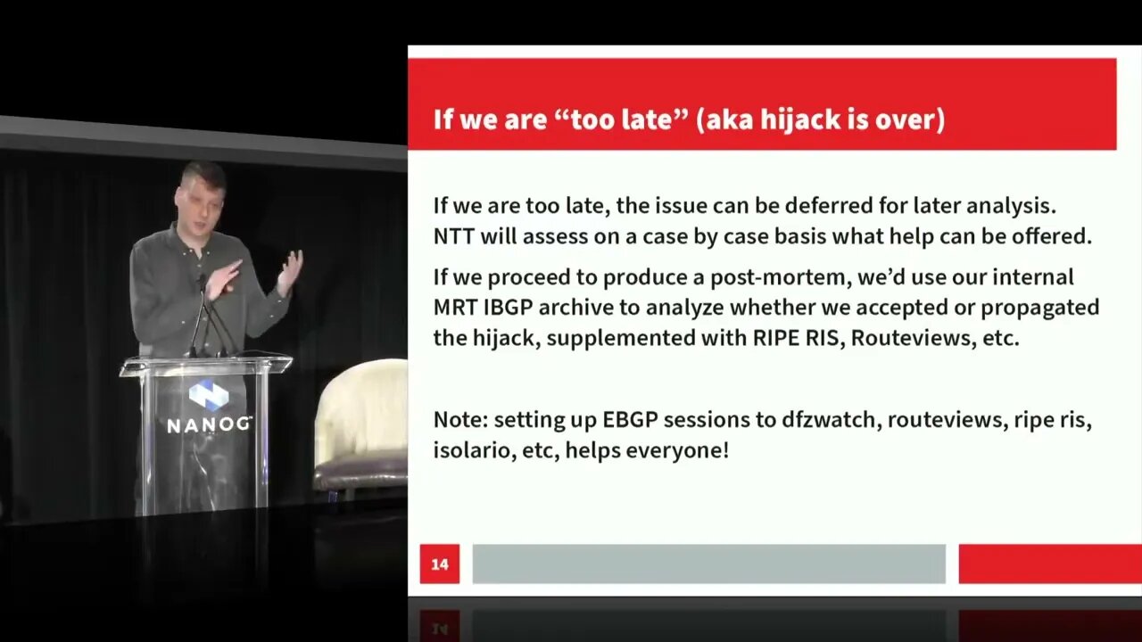 Designing a workflow to respond to BGP Incidents