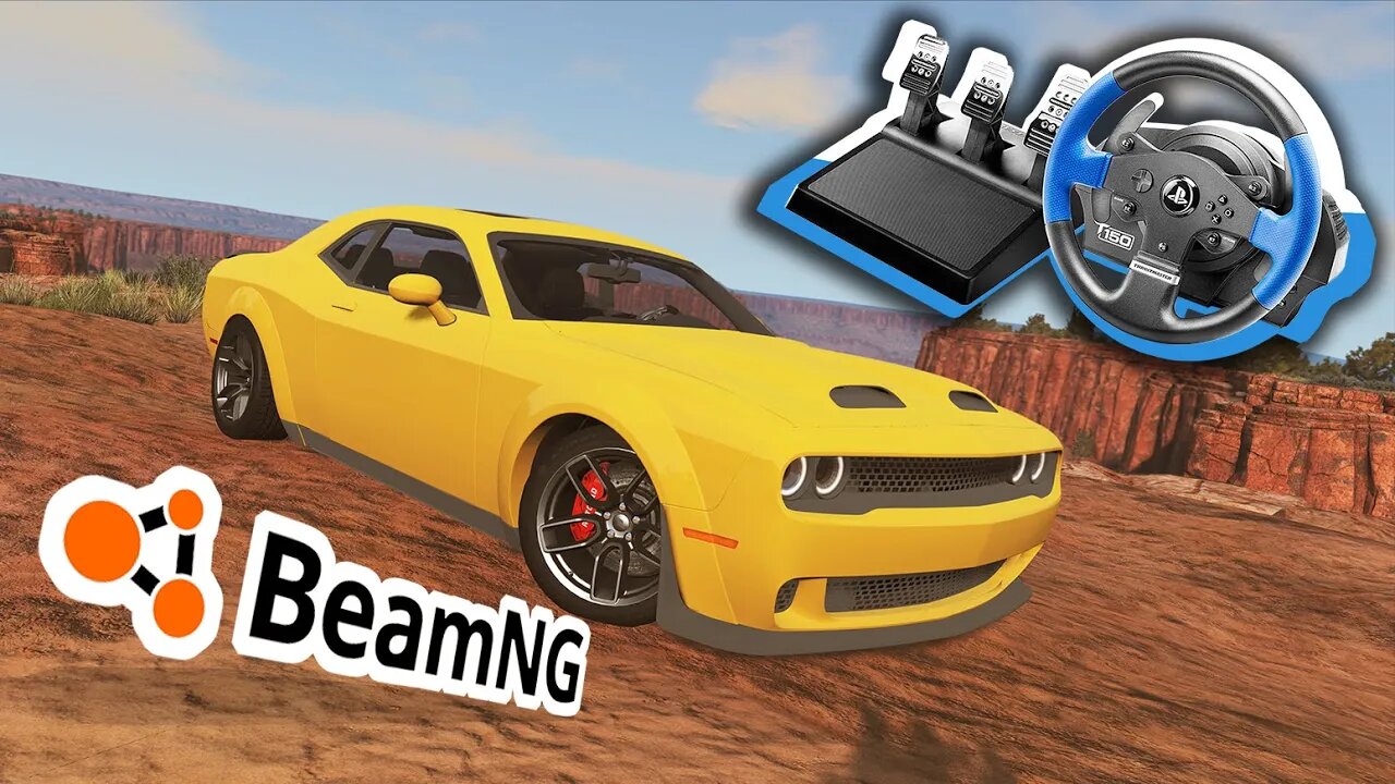 Dodge Challenger Redeye | BeamNG.drive | Thrustmaster T150 Pro