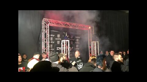 MARTY SCURLL Enters The DON KOLOV ARENA As DESTINY WORLD WRESTLING CHAMPION